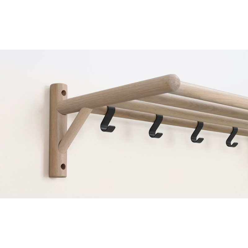 RO MILFORD HAT RACK WHITEWASH/BLACK